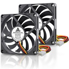 GDSTIME Quiet 80mm Fan 12V 3PIN 10mm Slim Brushless DC Cooling Fans, 80x10mm picture