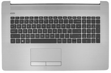 Original UK Keyboard w/ Cover Palmrest for HP Probook 470 G7 L91025-071 Silver picture