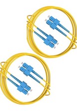 2 Pack OS2 Fiber Patch Cable SC to SC 2m Single Mode Duplex picture