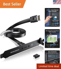 PC Motherboard USB-C Front Panel Adapter Cable, 20Gbps USB Type-C Header Exte... picture