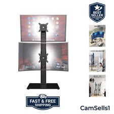 Ergonomic Dual Monitor Stand for 13-34 Inch Screens - Adjustable & Swivel Design picture