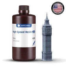 3D Printer Resin 2.0 1kg High Speed Grey for Photon Mono M5s M7 Series Fast C... picture