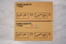 2 OEM Ricoh Fax 1700L,Fax 1750MV Black Toner Cassettes Type 70US 430296(H190-09) picture