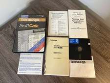 TIMEWORKS SWIFTCALC COMMODORE 64 & 128 W/ BOX MANUAL picture