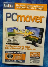 Laplink PC Mover Software Moving Kit Edition, Windows 95,98, XP & Vista - Sealed picture