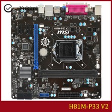 FOR MSI H81M-P33 V2 DDR3*2 Socket 1150 16GB Micro-ATX Ｍotherboard Test OK picture
