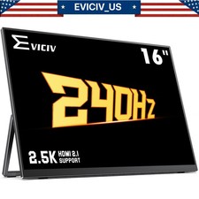 EVICIV 2.5K 240Hz Portable Gaming Monitor, 16.0