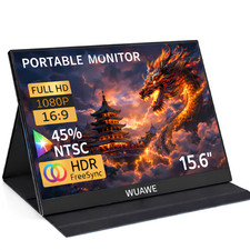 WUAWE 15.6 Portable Monitor Touch Screen 1080P IPS 72% NTSC External Display picture