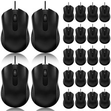 24 Pack Wired Mouse Bulk Computer Mouse Wired with Ergonomic Design Computer picture