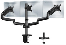 Soporte Triple para Monitores 32'' Brazo Ajustable Escritorio Gas Negro, Nuevo picture