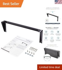 Durable Black 1U Vertical Mount Patch Panel Bracket - Versatile Installation picture
