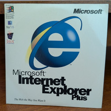 MICROSOFT Internet Explorer PLUS for PC & Mac in Protective Sleeve Vintage 1997 picture