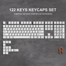 138 Keys Retro Dark Grey Red PBT Keycaps Cherry Profile Mechanical Keyboard picture