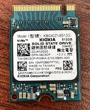 Kioxia 512GB NVMe M.2 2230 SSD KBG40ZNS512G Dell 08C3CP Drive picture