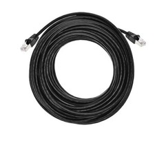 Monoprice Cat6A 50ft Black Ethernet Patch Cable, Double Shielded (S/FTP), 26AWG picture