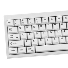 Gliging PBT Keycaps 135 Keys White Minimalist Cherry Profile Keycaps Set picture