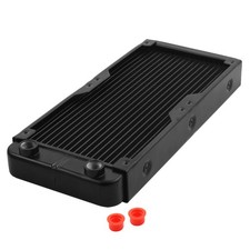 18 Pipe Aluminum Heat Exchanger Radiator Water Cooling Radiator 10.6 Inch Long picture