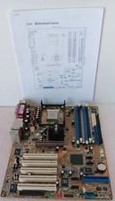 ASUS P4P800-E Deluxe ATX Motherboard Socket 478B Intel w/ Pentium 4 CPU 3.2GHz picture