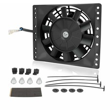 BLACKHORSE-RACING 6'' Inch Small Slim Push Pull Electric Cooling Fan 650CFM picture