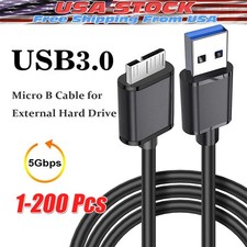 Micro USB 3.0 Cable High Speed Data SYNC For HDD External Hard Drive Lot picture