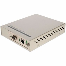 AddOn 10/100/1000Base-TX(RJ-45) to Open SFP Port Managed Media Converter picture