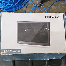 HAIWAY 11.6in Portable TN LED Monitor 1366x768 HDMI VGA BNC AV USB Black picture