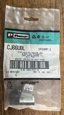 PANDUIT - Min-Com Mod - Cat 3 Jack - USOC - Black - CJ66UBL picture
