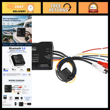 IPX7 Waterproof Bluetooth Receiver, aptX HD, Dual RCA for Marine & Vehicles picture
