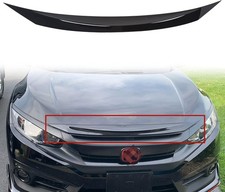 Front Hood Bumper Upper Trim Nose Cover Compatible with 2016-2021 Honda Civic picture