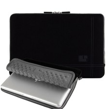 Black/Gray Soft Laptop Case Sleeve For 13