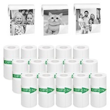 Mini Thermal Sticker Paper 57x25mm, 15 Rolls, BPA-Free & Self-Adhesive picture