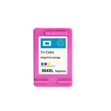 Reman HP 664XL Black Color Ink Cartridge Show Ink Deskjet 1115 2136 3636 3836 picture