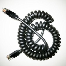 24AWG Spiral-Coiled Ethernet Cat5e Cable (4-15 Feet) picture