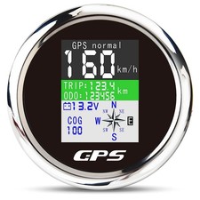85mm GPS Speedometer Gauge Waterproof Boat MPH Digital Speedometers picture