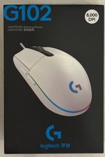 Logitech G102 LIGHTSYNC RGB Gaming Mouse White Wired USB 8000 DPI 910-005809 picture
