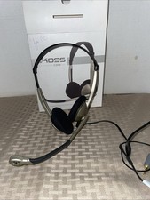 KOSS 159617/183533 CS100 On-Ear Communication Headset Used picture
