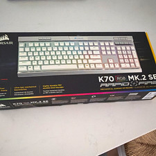 Corsair K70 RGB MK.2 SE RAPIDFIRE Mechanical Illuminated Keyboard White/Silver picture
