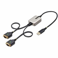 StarTech 2ft/60cm 2-Port USB to Serial Adapter Cable (2p1ffcusbserial) picture