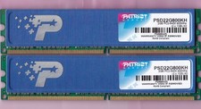 2GB 2x1GB PC2-6400 PATRIOT PSD22G800KH DDR2-800 PC2-6400 RAM Kit w/Heat Spreader picture
