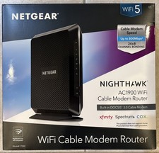 NETGEAR Nighthawk AC1900 WiFi 5 Model C7000-100NAS Cable Modem Router Combo picture