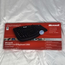 NEW Microsoft Comfort Curve Keyboard 2000 Wired USB Ergonomic picture