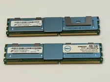 Micron 4GB (2 x 2GB) PC2-5300F DDR2 667 ECC Memory Kit MT18HTF25672FDZ-667H1D6 picture