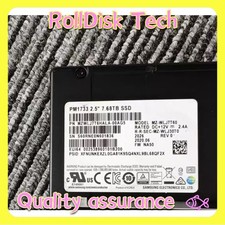 Used Samsung MZ-WLJ7T60 PM1733 7.68TB NVME PCIe Gen4 U.2 2.5