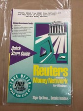 Reuters Money Network for Windows Version 2 Quick Start Guide Vintage 90s Acer picture