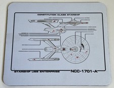Star Trek VI Undiscovered Country Starship Enterprise NCC-1701-A Mouse Pad picture