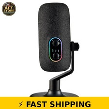 onn USB Tri-Pattern Microphone with Volume/Mute Controls - Black picture