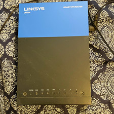 Linksys LRT214 Gigabit VPN Router 4-Port Wired RJ-45 Black/Blue picture
