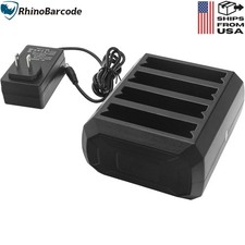 ⭐ 4-Slot Battery Charger Cradle for Zebra TC51, TC52, TC56, TC57 Scanners ⭐ picture