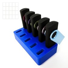  10-Slot USB Flash Drive Holder Stand, Desktop 10 Slots-Stand Stand-Blue picture
