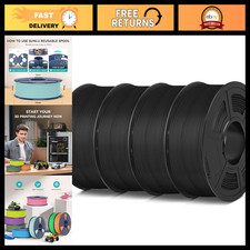 4KG Matte PLA 1.75mm 3D Printer Filament Bundle - High-Quality, Smooth Finish picture